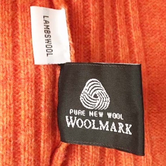 TEN YARDS Retro V-Neck Orange Sweater - Picture 6 of 12